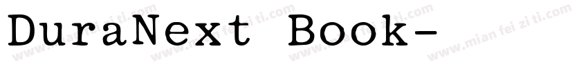 DuraNext Book字体转换